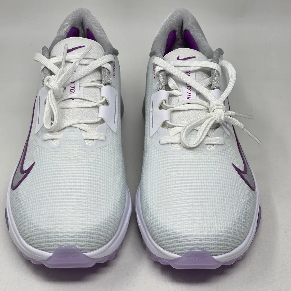 Nike Men Sz 12.5 Air Zoom Infinity TR 2 Golf Grey Purple Sneakers FD0217-102 New